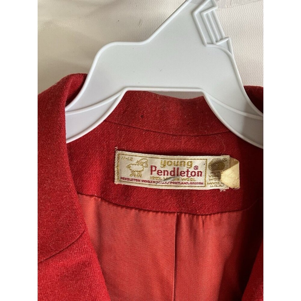 Vintage 70s Pendleton Wool Two Button Blazer Jack… - image 6